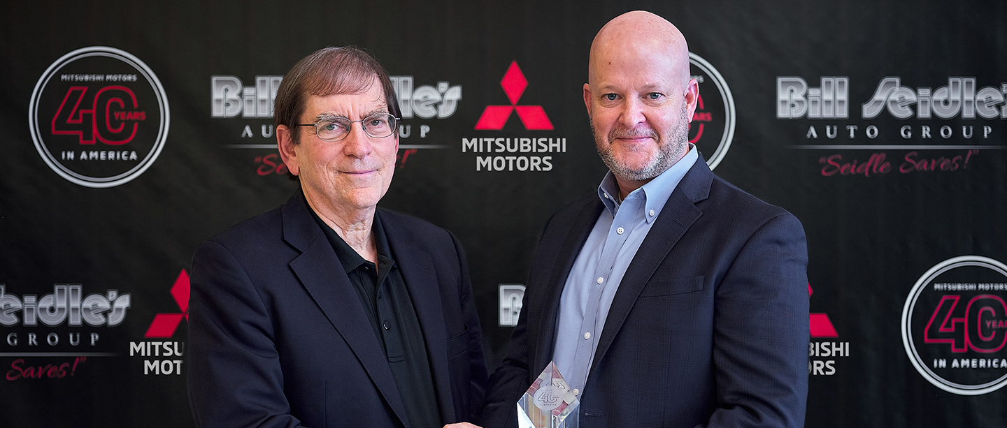 Following 40 years of continuous business operations, Bill Seidle’s Mitsubishi, based in Doral, Florida, was recently recognized by Mitsubishi Motors North America, Inc. (MMNA) as the brand’s longest-standing, single-ownership, dealer partner in the United States.